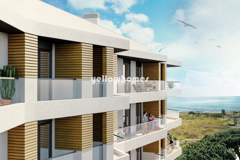 Apartamentos T1 novos em construção perto da praia e comodidades 
